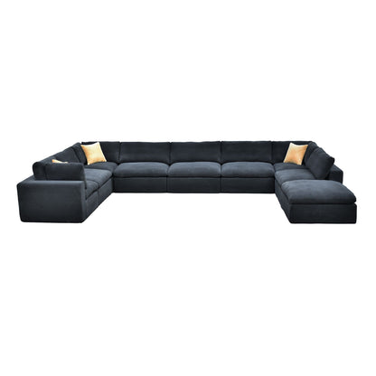 Custom Configuration Modular Sectional With Toss Pillows