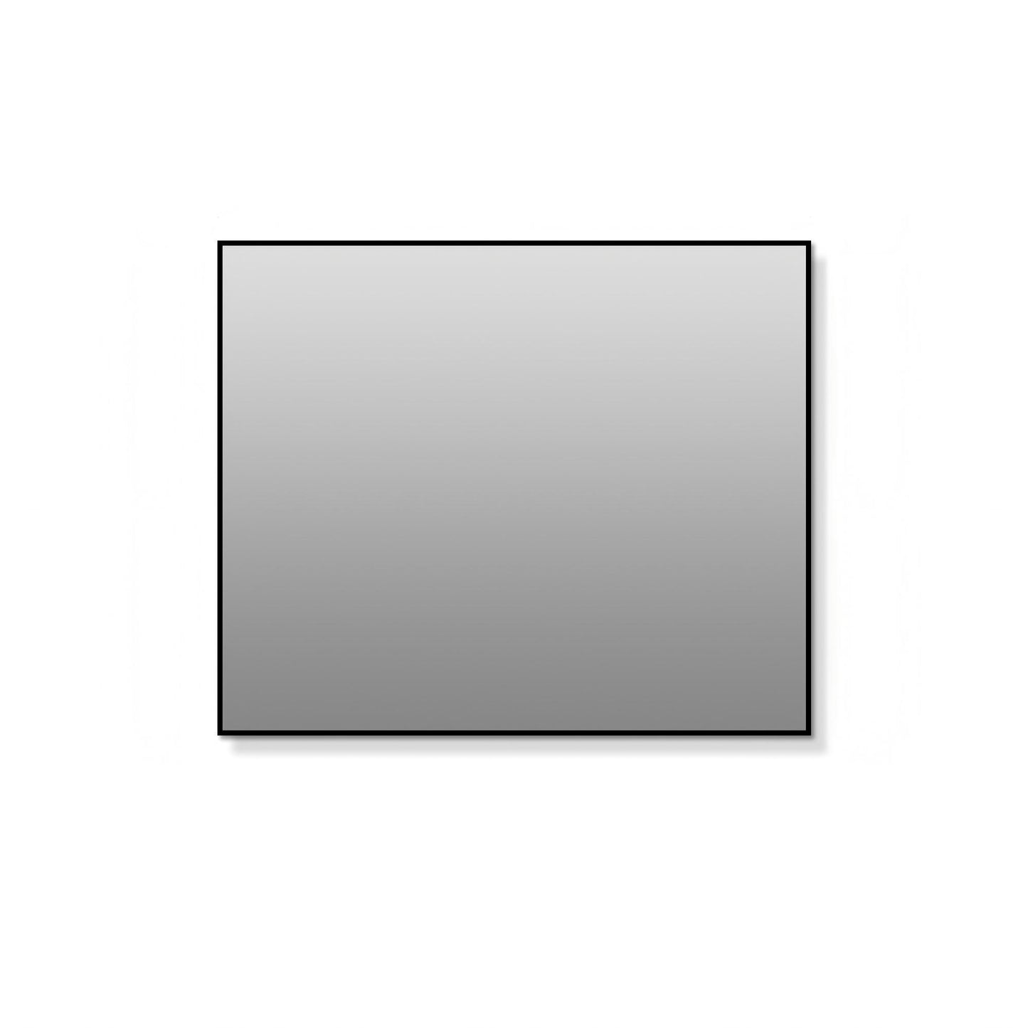 Rectangular Framed Bathroom Wall Mirror, Horizontal Or Vertical Mount