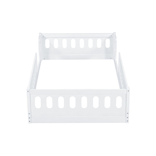 Platform Bed With Guardrail