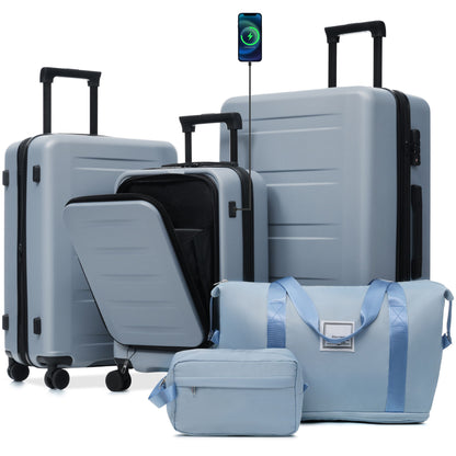 Hardside Luggage Set 5 Piece With Front Opening