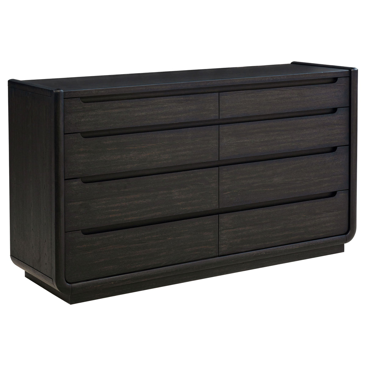 Bangor - 8 Drawer Bedroom Dresser Cabinet - Black