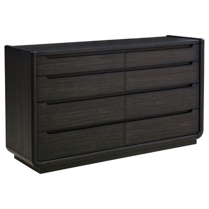 Bangor - 8 Drawer Bedroom Dresser Cabinet - Black