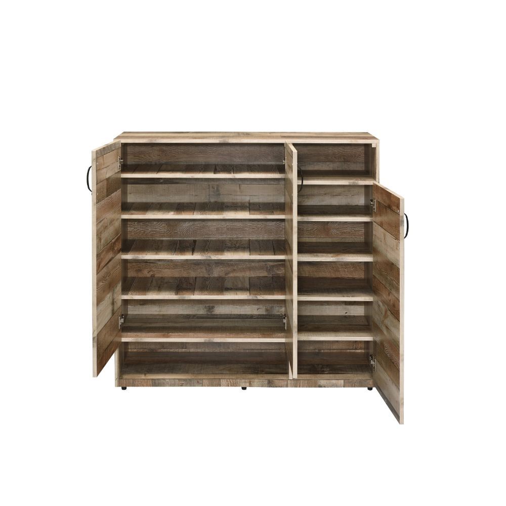 Howia - Shoe Cabinet - Rustic Gray Oak