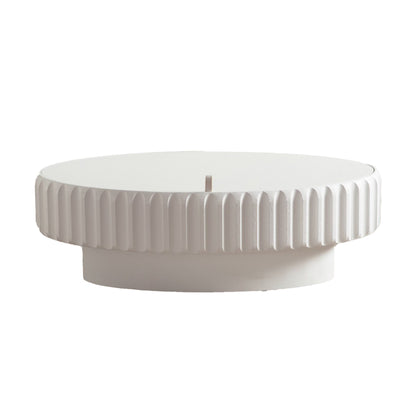 Fluted Storage Table With Lift Off Lid