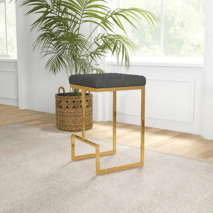 Joel - Mid Century Modern Luxury Upholstered Stool