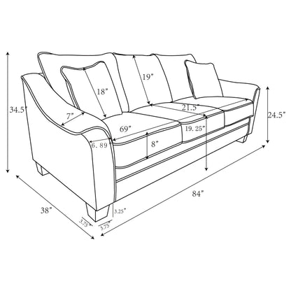 Lido - 2 Piece Sofa Set - Light Gray