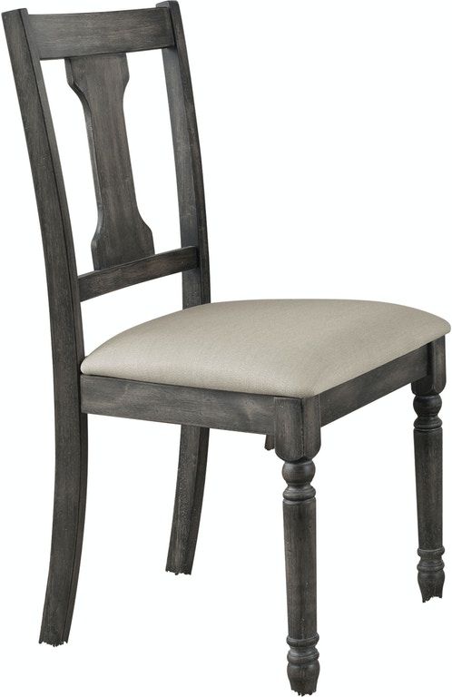 Wallace - Side Chair (Set of 2) - Tan / Weathered Gray