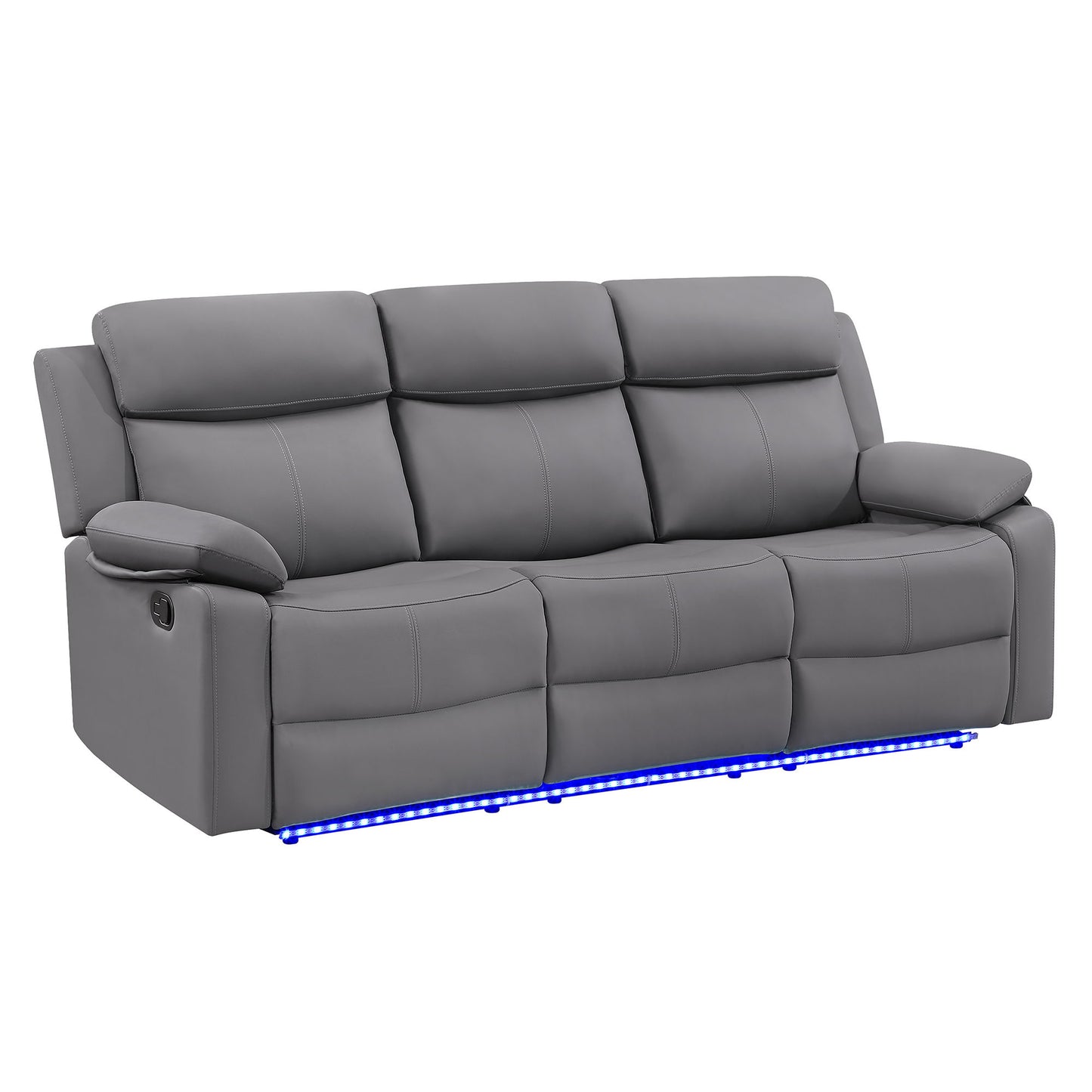 Blanche - Reclining Set With LED Lights With Pillow Top Arms