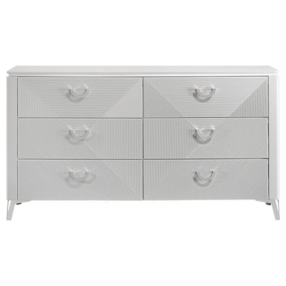 Buckley - 6 Drawer Dresser - Gloss White