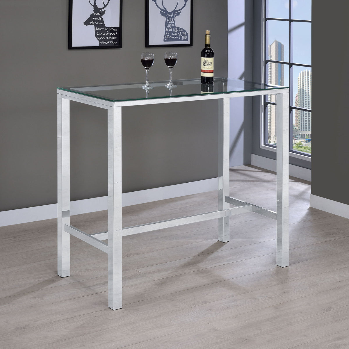 Tommy - Bar Table - Chrome