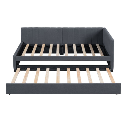 Upholstered Daybed, Sofa Bed Frame, No Box Spring Needed