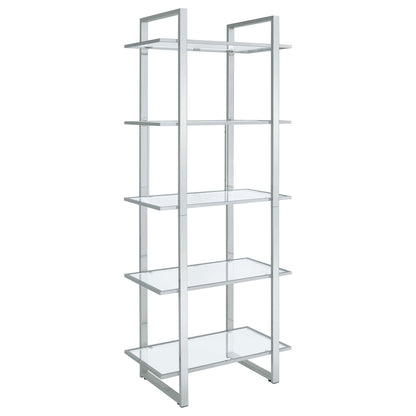 Colfax - 5 Shelf Bookshelf - Clear