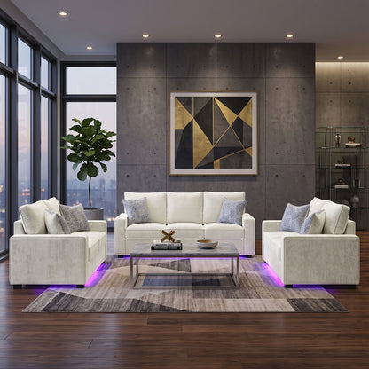 Rita - Living Room Set With LED