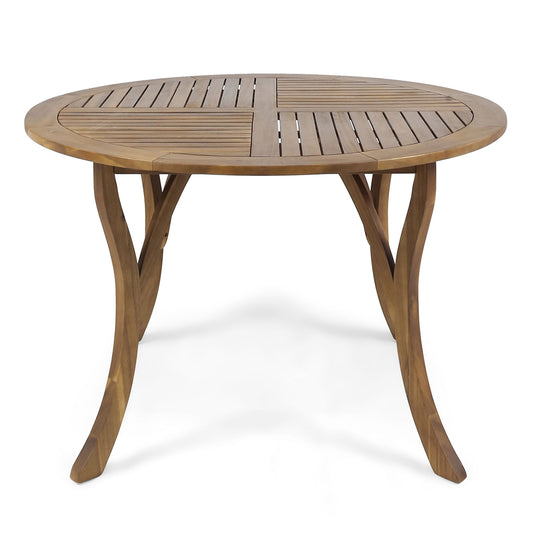 Hermosa - Outdoor Acacia Wood Table Circular Design