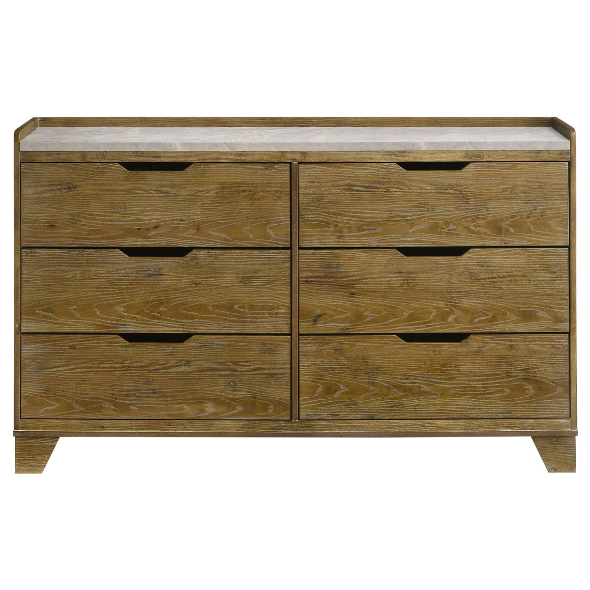 Packard - 6 Drawer Dresser - Oak