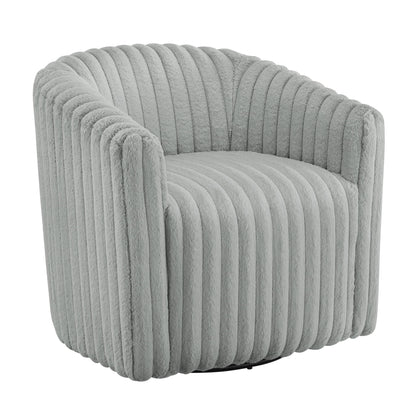 Alexa Barrel Swivel Chair - Grey