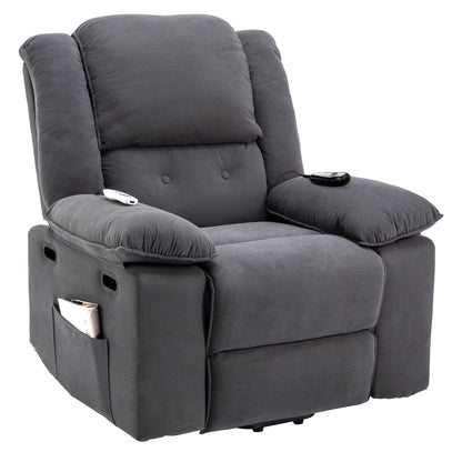 Massage Recliner Power Lift Chair With Adjustable Massage And Heating Function