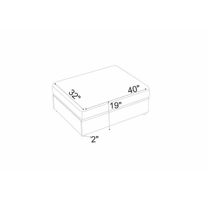 Upholstered Rectangle Ottoman