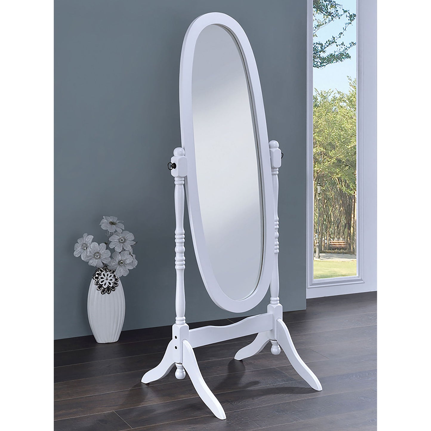 Dunne - Cheval Mirror With Oval Frame