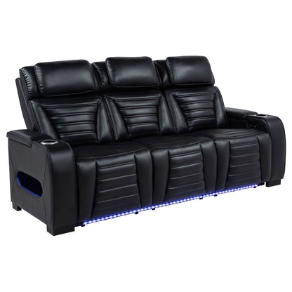 Isadora - Power Reclining Sofa With Dual Independent Recline - Black