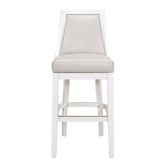 Modern Swivel Stool With Tall Back