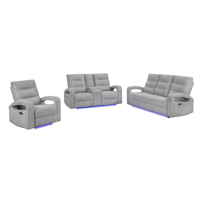Isolde - Power Reclining Set With LED Lighting