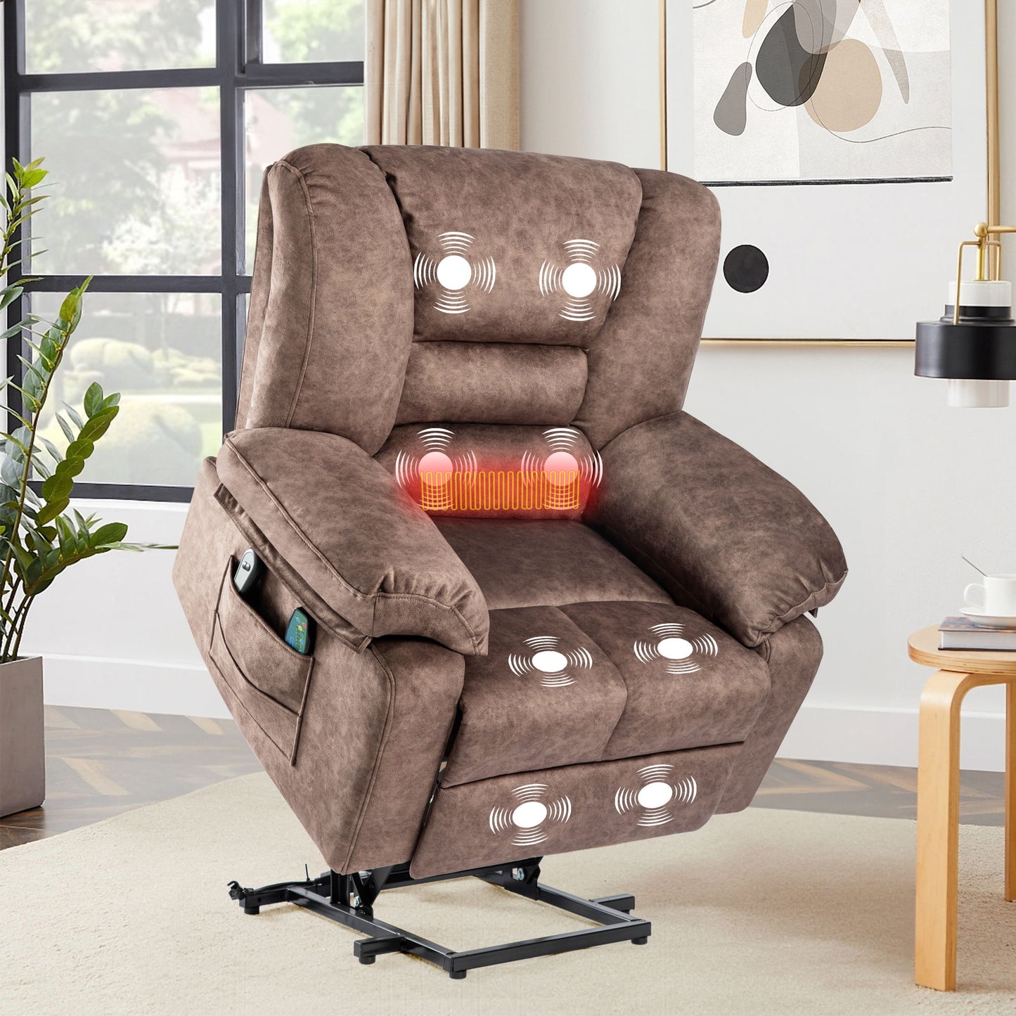 Power Lift Recliner Chair Sofa With Massage