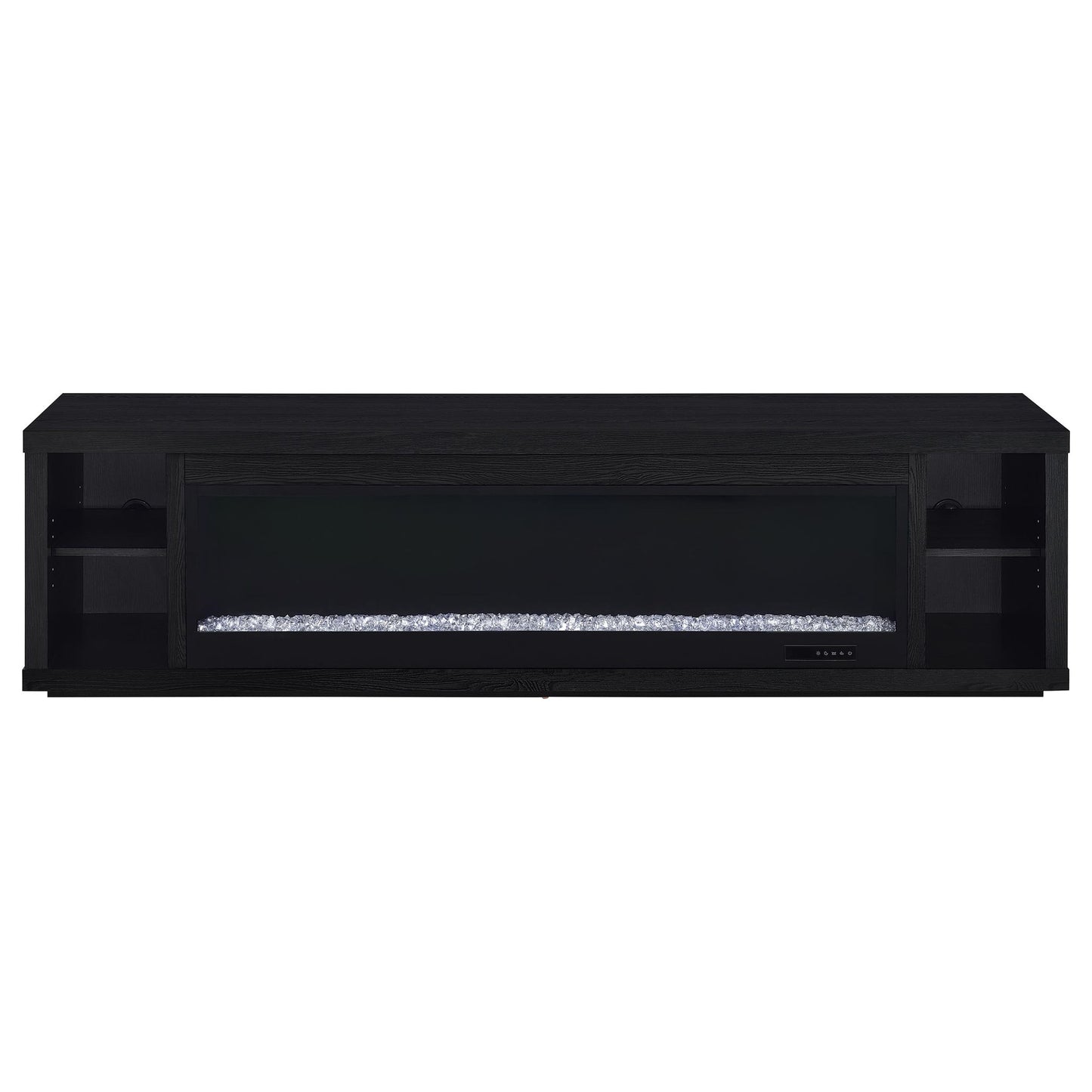 Joselyn - Fireplace TV Stand With Flame Visualizer - Black