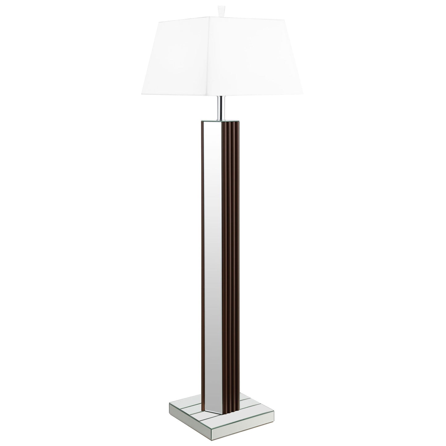 Echolls - Lamp With Scalloped Accents And Mirror Detail