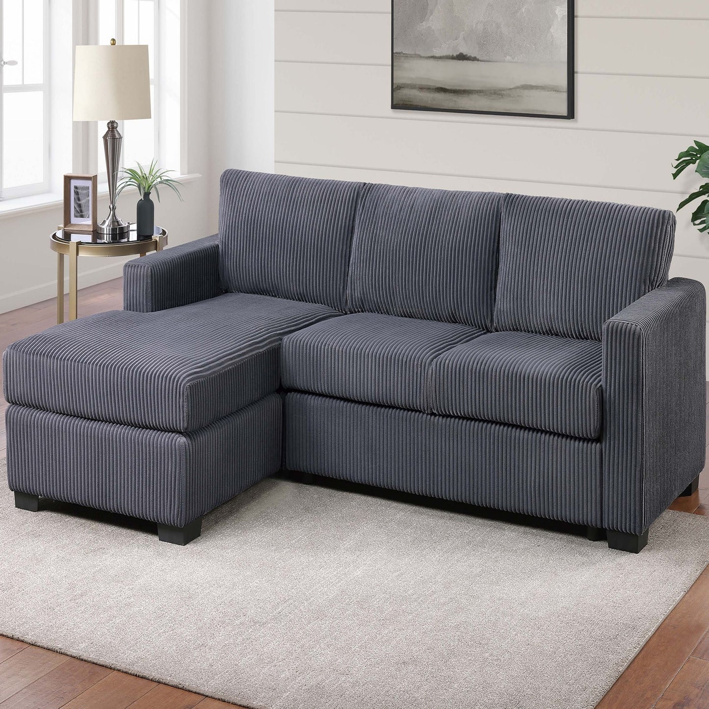 Modern L-Shaped Sectional Sofa