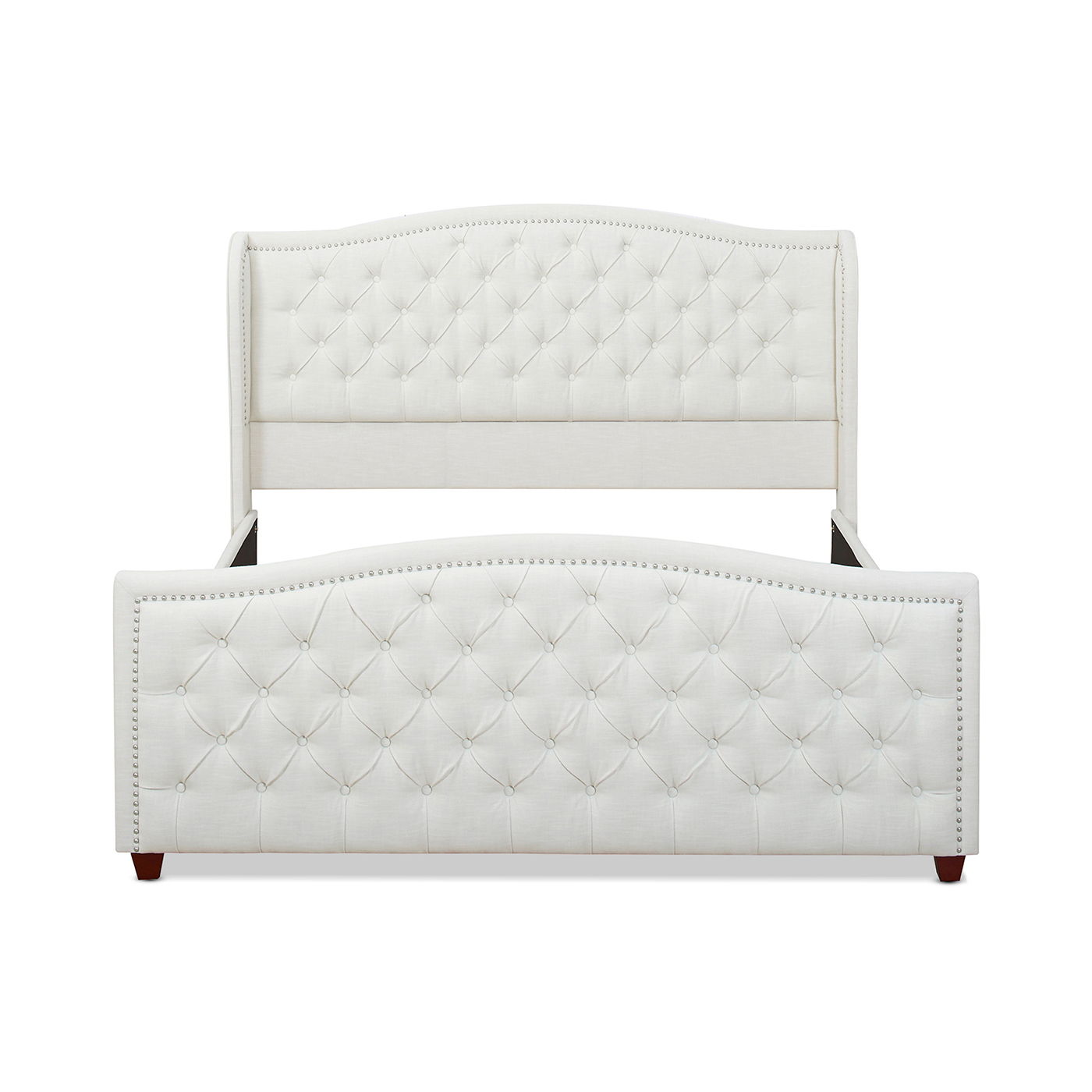 Marcella - Upholstered Shelter Headboard Bed Set
