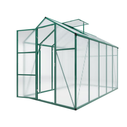 Polycarbonate Walk-In Greenhouse, Raised Base For Outdoor In All Season