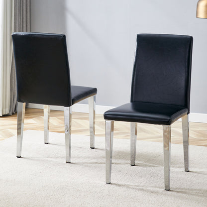 Simple And Versatile Dining Chairs With Metal Legs
