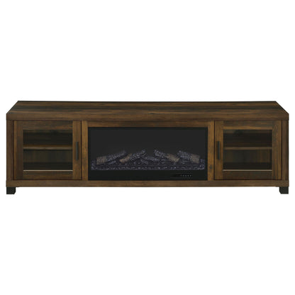 Temby - Fireplace TV Stand With Flameless Ambience - Pine Wood