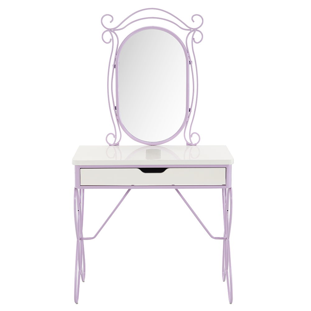 Priya II - Vanity Set - White & Light Purple