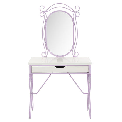 Priya II - Vanity Set - White & Light Purple