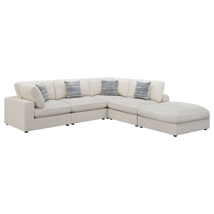 Dulcy - 5 Piece Modular Sectional Sofa - Beige