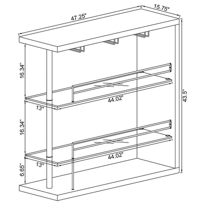 Gilbert - Bar Shelf - Black