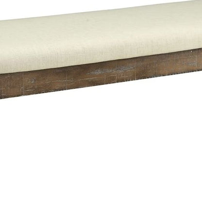 Claudia - Bench - Beige / Salvage Brown