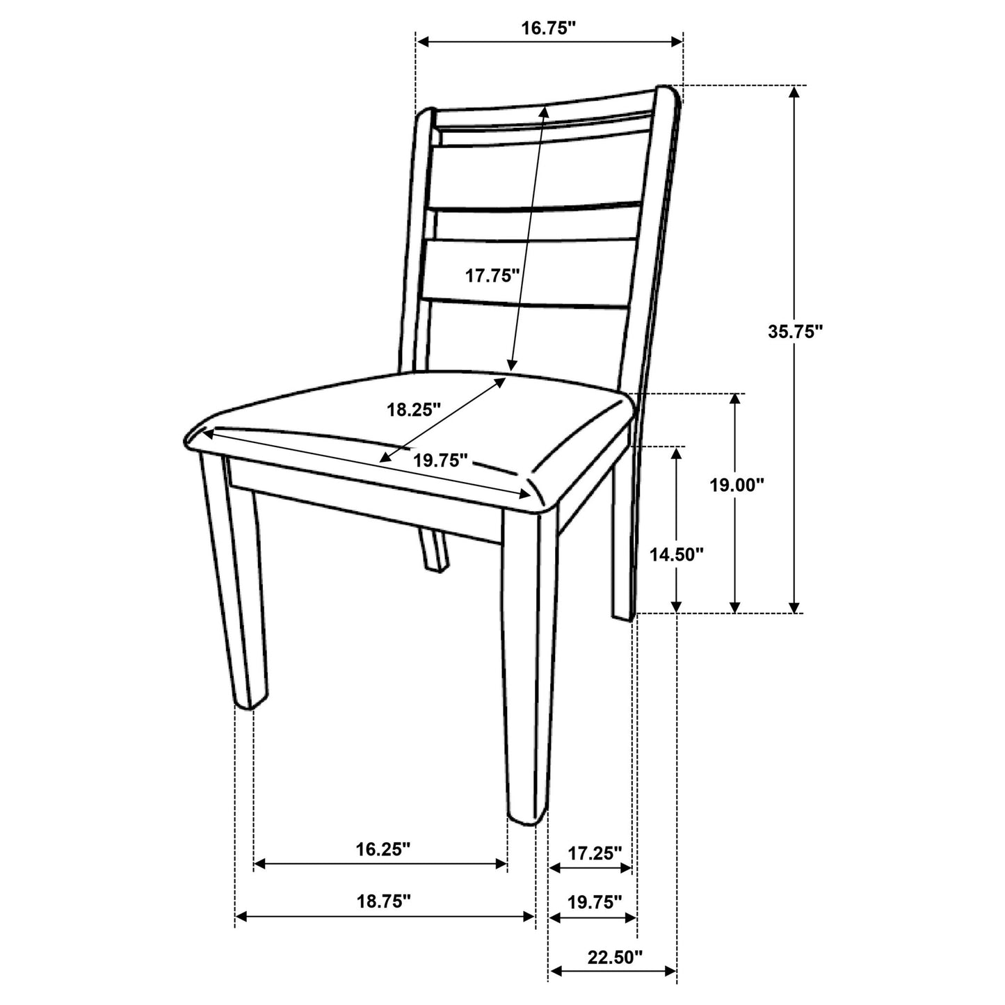 Lytton - Dining Side Chair (Set of 2) - Brown Oak