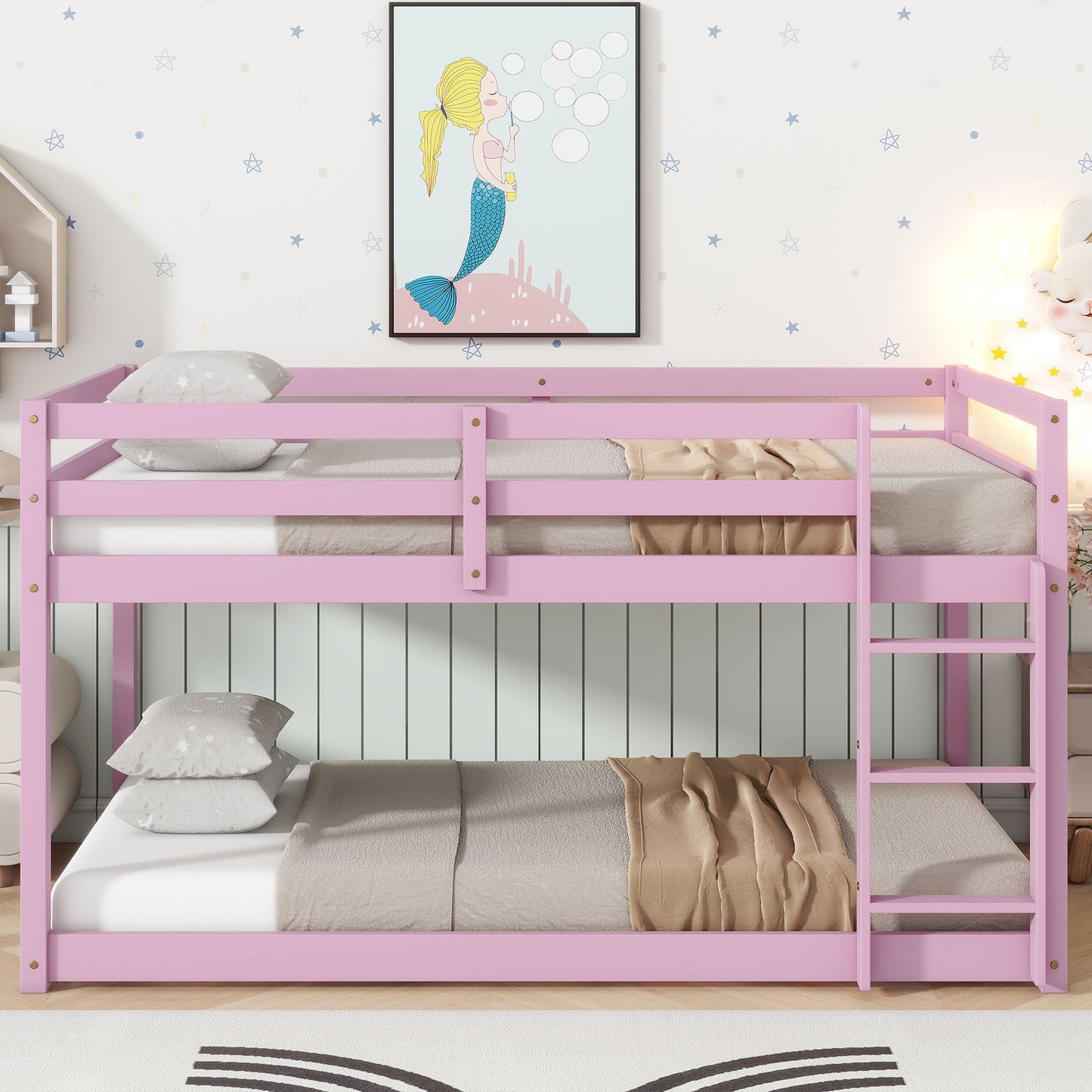 Floor Bunk Bed & Ladder