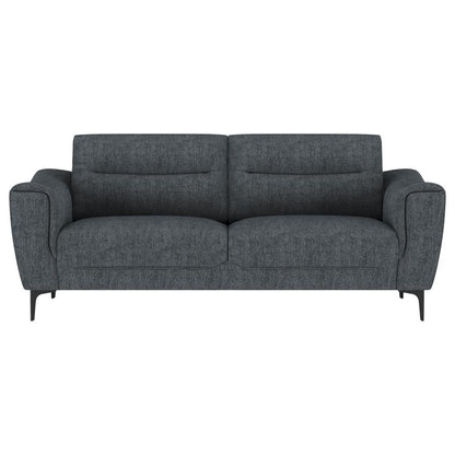 Nolan - Upholstered Sloped Track Arm Sofa - Charcoal