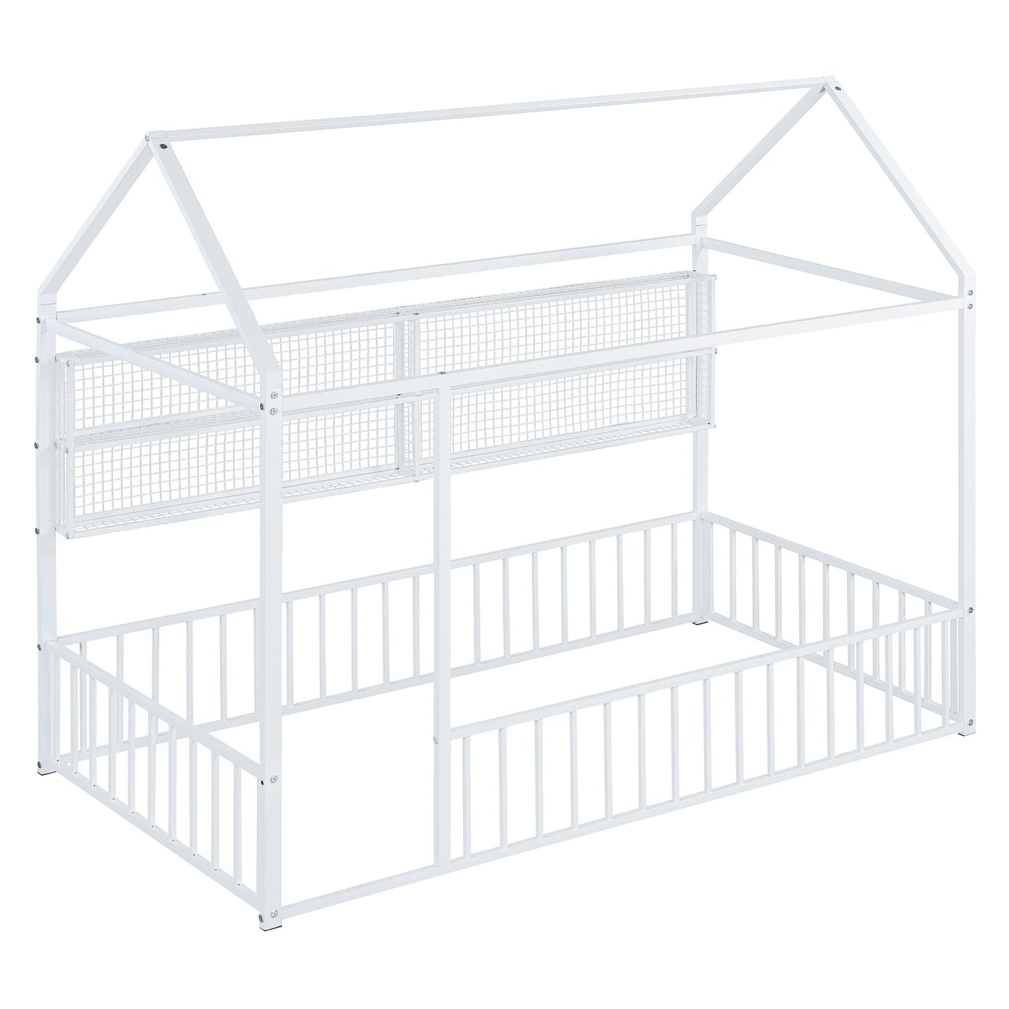House Frame With Fence And Shelves
