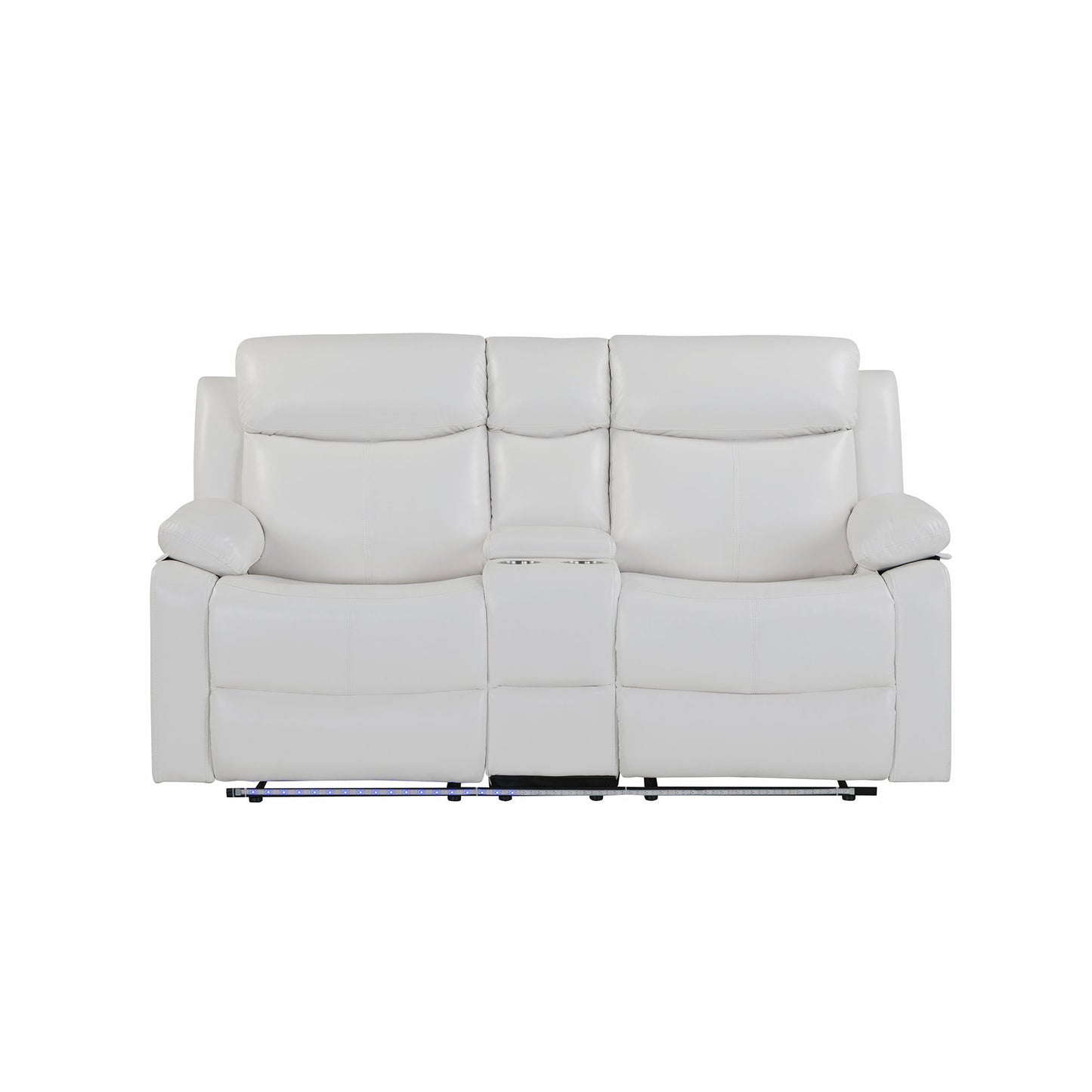 Blanche - Console Reclining Loveseat With LED Lights