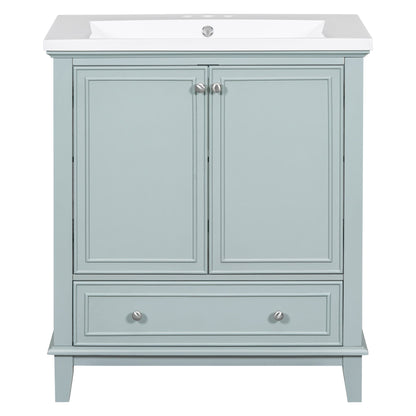 Modern Bathroom Vanity With Sink Combo, Multi Functional Cabinet With Doors And Drawer