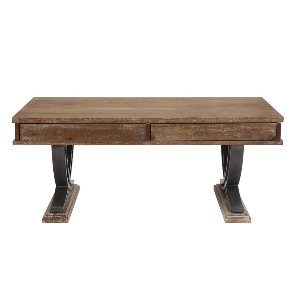 Pellio - Coffee Table - Antique Oak & Black