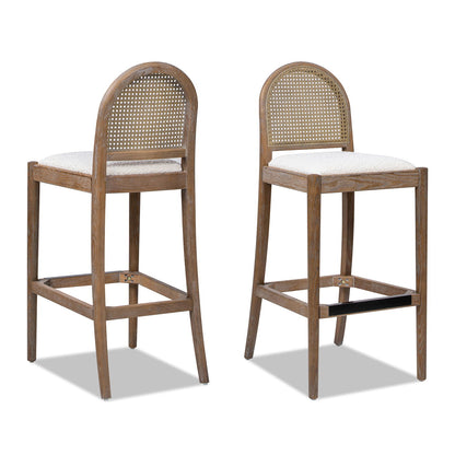 Panama - Curved Back Cane Bar Stool (Set of 2)