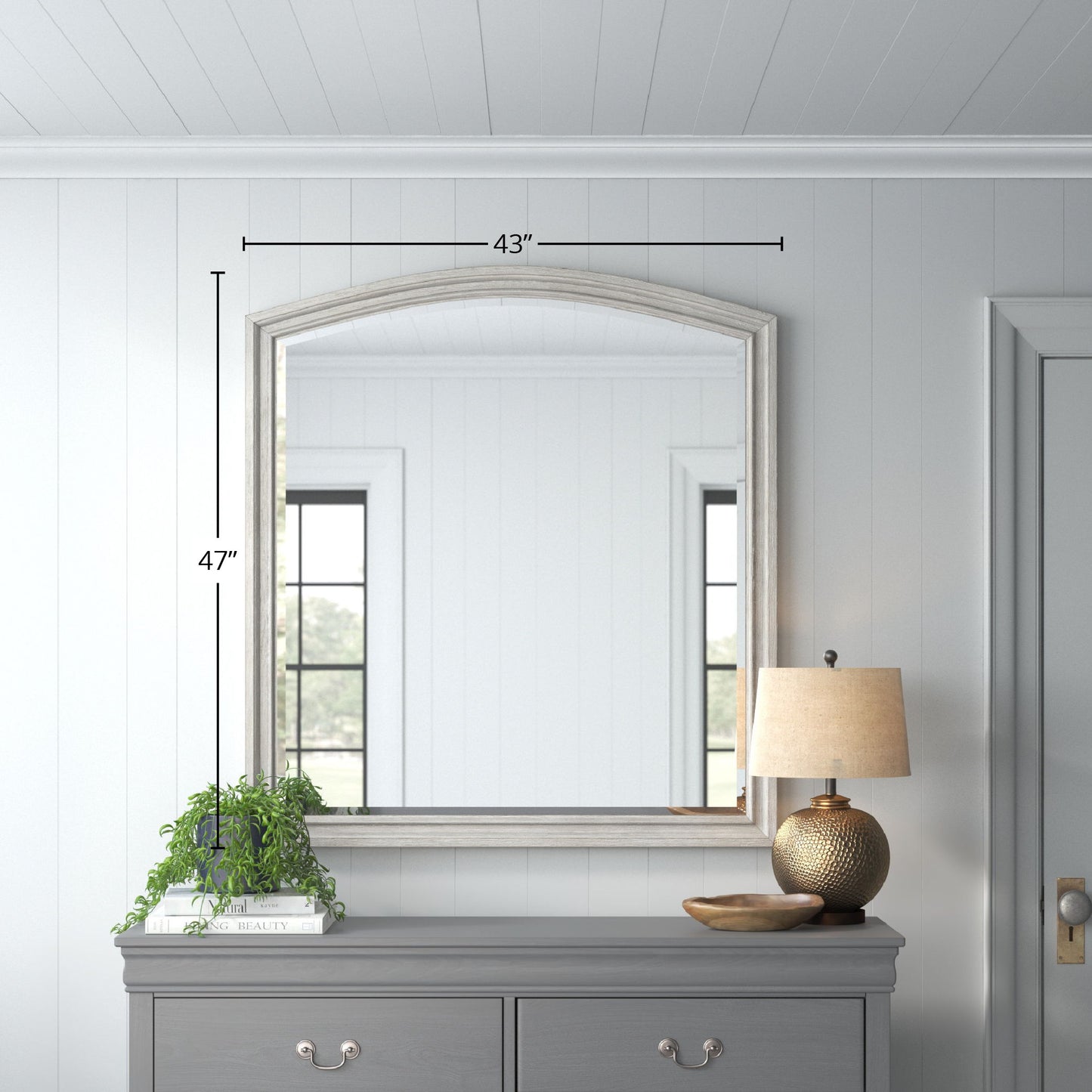 Mirror - Antique Gray