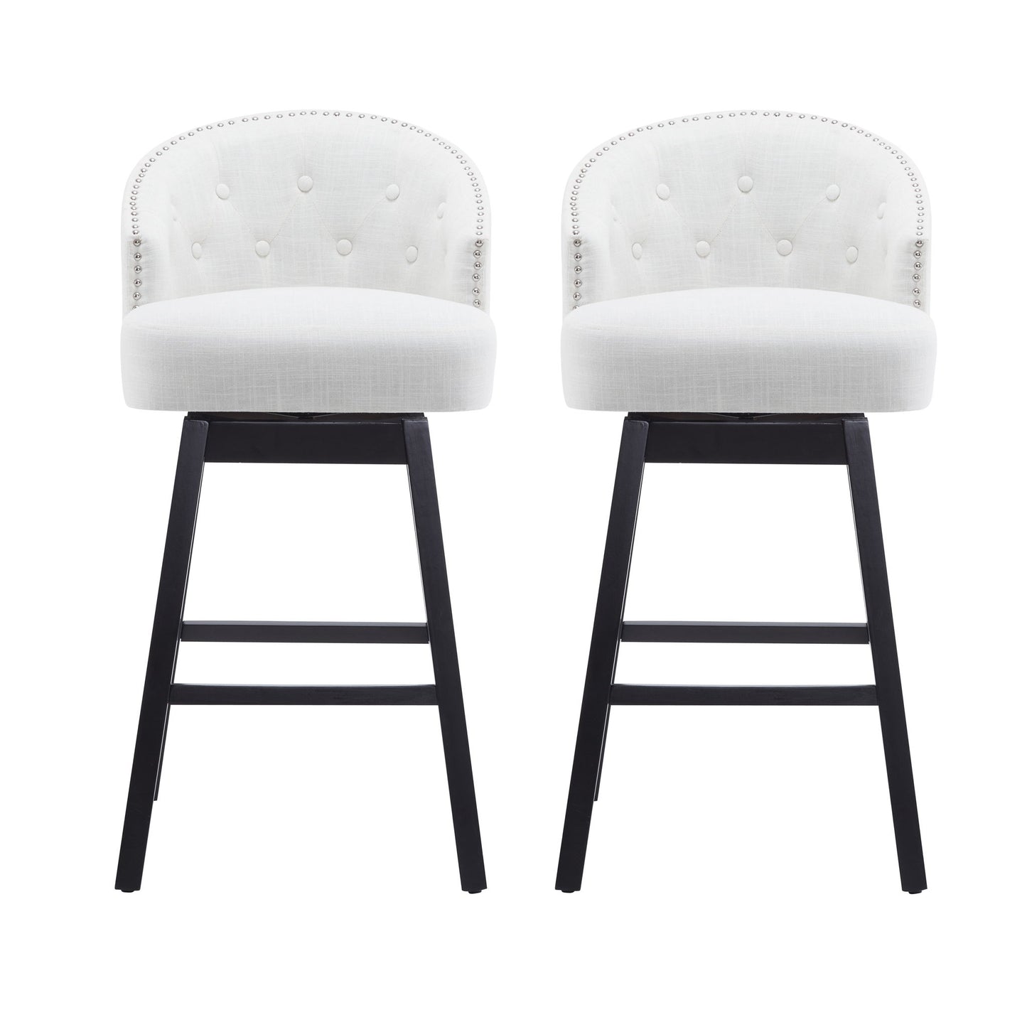 360 Degree Rotation Swivel Counter Stools (Set of 2)