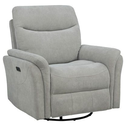 Beacon - Power Swivel Recliner With USB Charging And Adjustable Recline